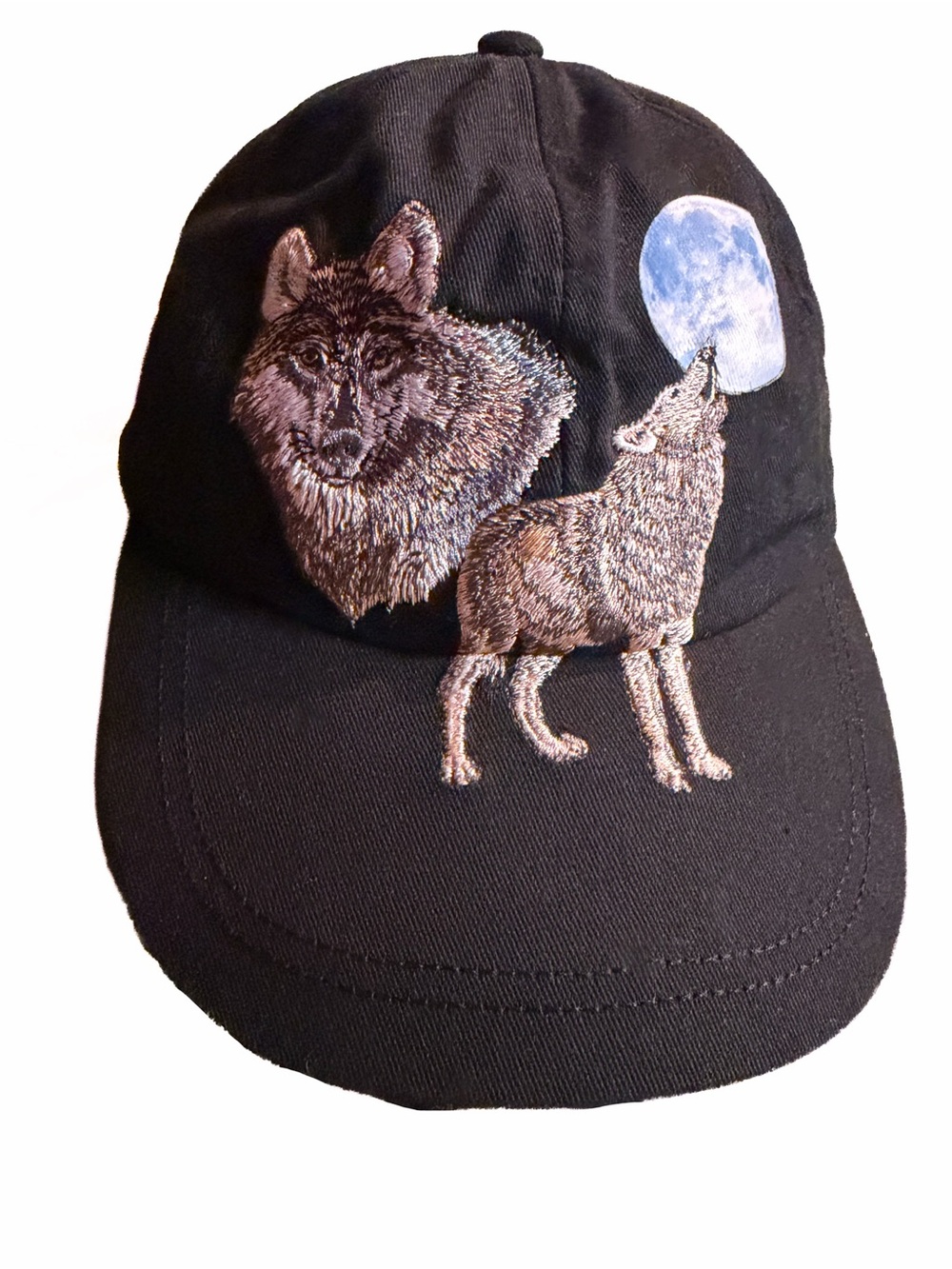 Kid Tees Lake of the Woods Resort Oregon Embroidered Wolf Hat Cap Boys Girls